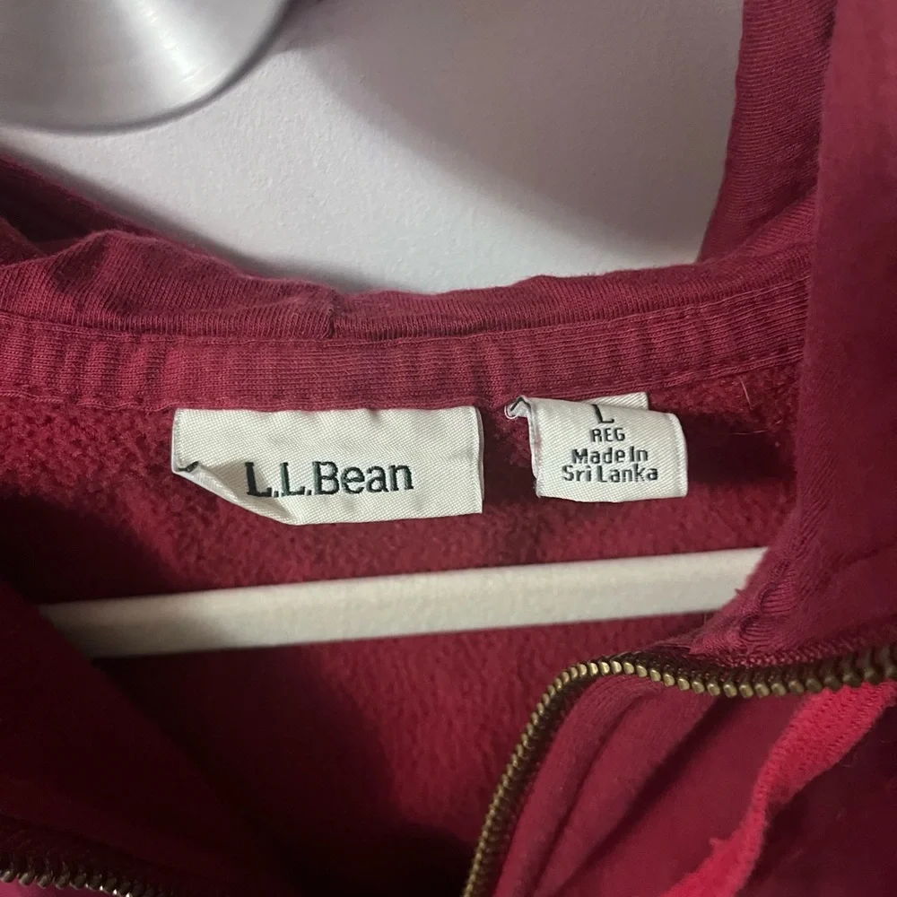 L.L. Bean Women's Red Pullover Jacket - Picture 3 of 4